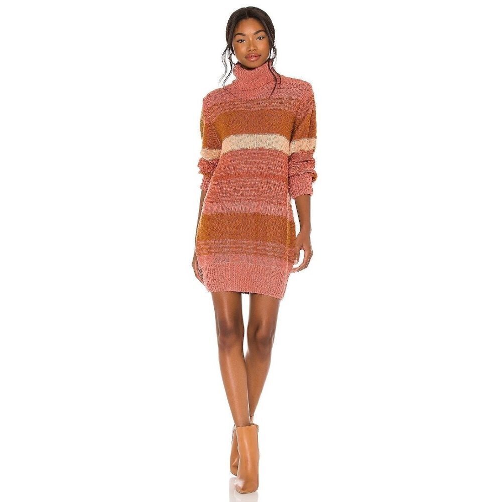 L*Space Jetsetter Striped Sweater Dress Size S